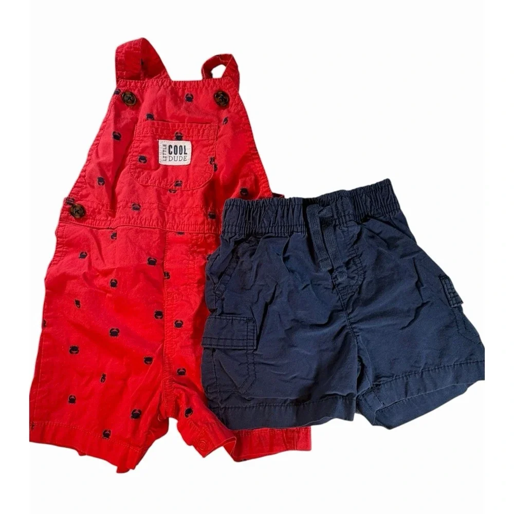 Jumping Beansand Carter's Shorts Baby Boy Size 6 Month (Lot of 2) Nautical Theme